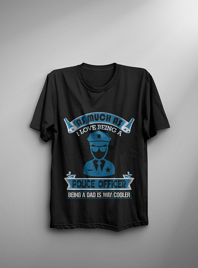 Police Man T-Shirt Design policeman t shirt design typography