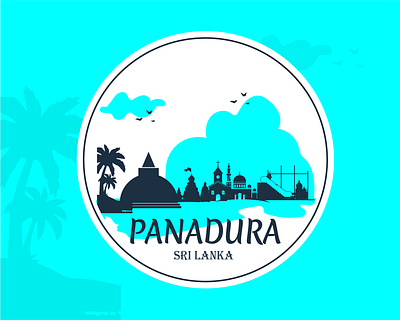 Weekly Warm-Up - week 1 : Design a Sticker for Your Hometown illustration panadura panadura srilanka vector weekly warm up