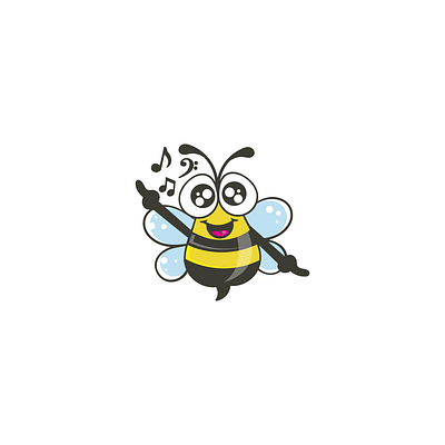 Bee Dancing bee branding cartoon character colorful creative cute design illustration logo mascot