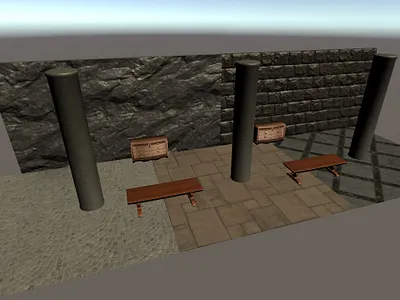 Unity Test Scene blender 3d gaming substance painter unity3d