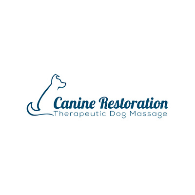 Canine Restoration branding design flat icon illustrator logo minimal modern ux vector