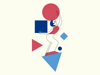 Balance balance design flat illustration shapes vector