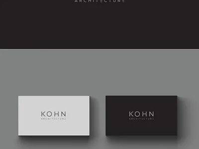 K O H N architechture architect architectural corporate branding identity logo typography