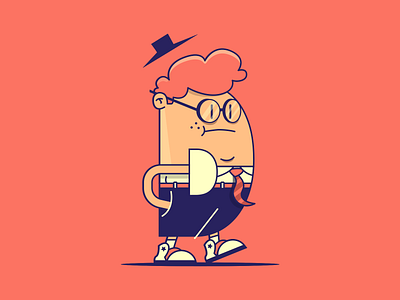 Boy art best design boy character character design characters colors design drawing dribbble graphic design illustration illustrator invites nerd orange sketch vector wacom wip