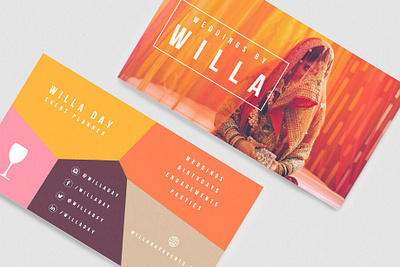 Custom Event/Wedding Planner Business Card business card design custom business card custom design logo wedding planner