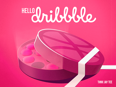 HelloDribbble debut illustration