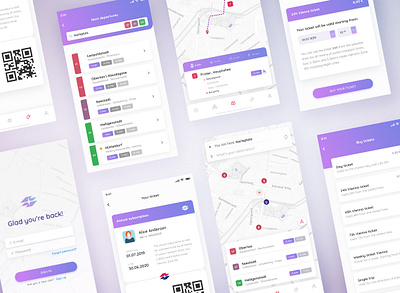 Vienna public transport app / redesign concept #2 app app design components map maps mobility navigation app public transport schedule ticket transport travel ui