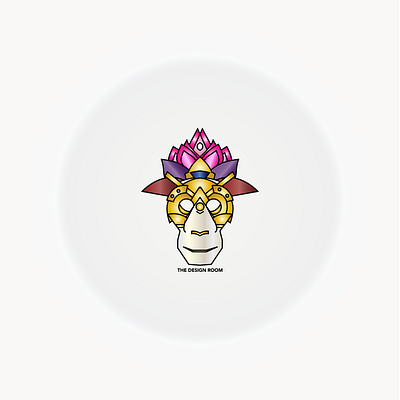 Lotus Monkey 2d 3d abstract design artwork conceptual art digital artist illustration logo vector