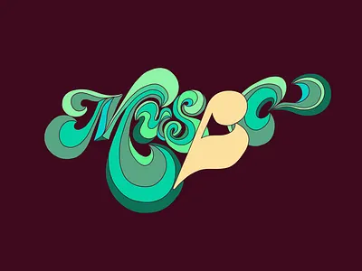 MUZAK canada illustration lettering music ontario ottawa typography