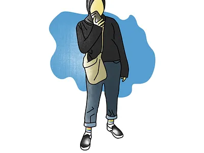 Mute Illustration animation anime design design graphic flat illustration illustrator ui vector web