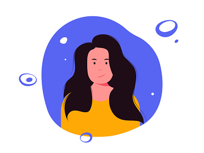 Character illustration avatar icons avatar vector character character design character illustration face face id flat gir hair lady vector women