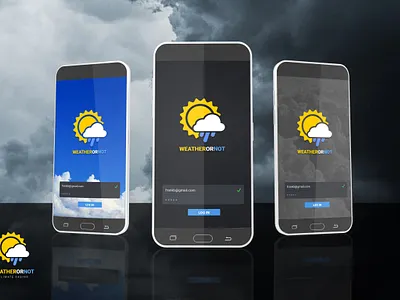 Weather Or Not - Weather Gambling App Concept Design app branding design development mobile app mobile design ui ux website