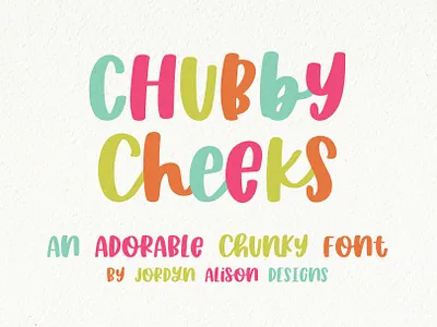 Chubby Cheeks, A Hand Lettered Thick Font branding design font font design font designer hand lettered hand lettered font hand lettering sans serif font typography vector