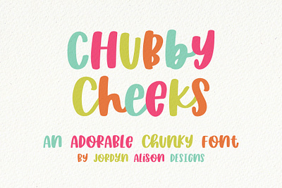 Chubby Cheeks, A Hand Lettered Thick Font branding design font font design font designer hand lettered hand lettered font hand lettering sans serif font typography vector