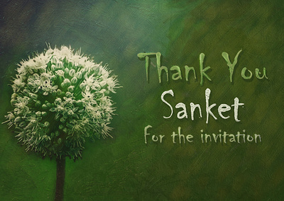 Thank You digital painting illustration thank you