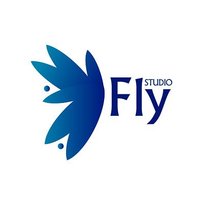 Logo for - "Fly Studio" butterfly butterfly logo design fiv fly flystudio frizvan icon illustration ivanlife landing logo logo design logos logotype studio vector web