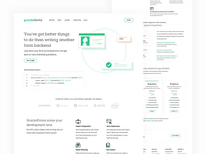 GraniteForms - Homepage Design design illustration ui ux ux design web design web design company webdesign