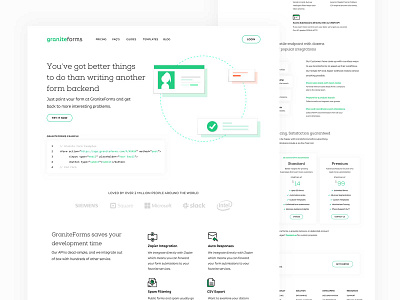 GraniteForms - Homepage Design design illustration ui ux ux design web design web design company webdesign
