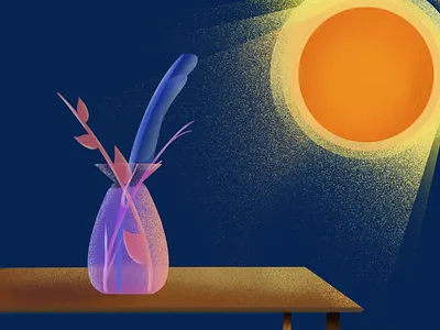 Bouquet of sunshine applepencil bouquet bouquet of flowers drawing flowers illustration ipad potiche procreate shadow sun sun rays sunny sunshine table water