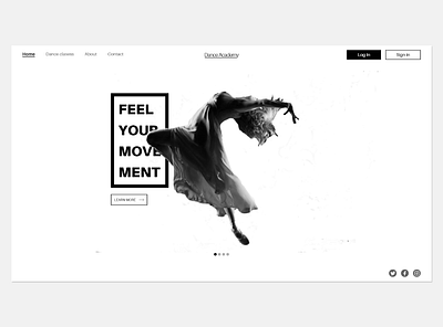 Dance Class Website app app design application dance mobile app design mobile ui ui ui ux ui ux design ui design uidesign uiux web web design webdesign website website design