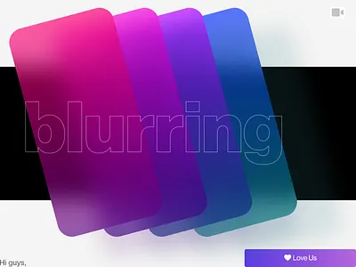 blurring 3d blurring design dribbble experiment paralogism video