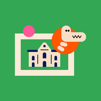 Museum Icon bold colour flat icon icon design icons illustration map vector