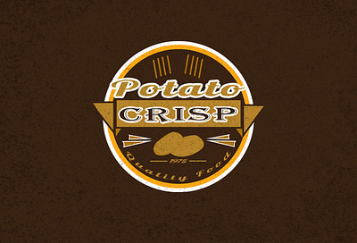 Crisp brand identity branding clean design illustrator logodesign love retro typography vintage logo