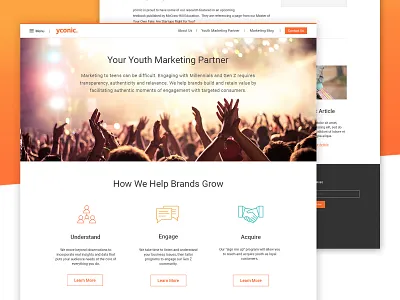 Marketing Site Design marketing site photoshop ui ui design user interface web design