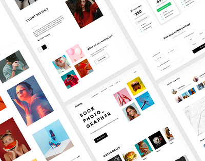 Flashify - Photographer Booking Platform booking booking system colorful design flat minimal photograph photographer photography web website