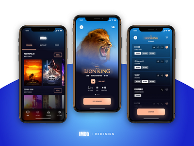 IMDb App Redesign app challenge cinemas design films imdb mobile movies redesign streaming ui