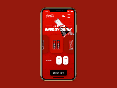 Coca Cola App application coca cola coke concept ui ux