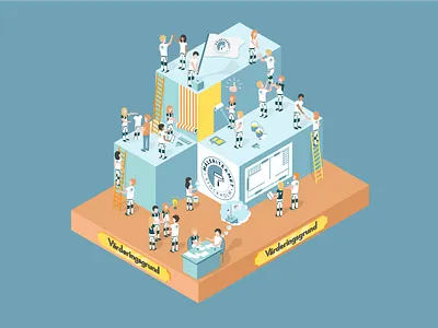 Isometric illustration branding colorful art colorful design design illustration illustrator isometric vector