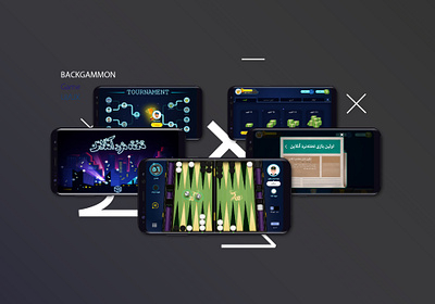 Backgammon - Mobile Game 3d game app design flat game illustration mobile mobile game online game phone ui ux vector