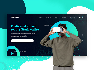 VRSHOP CONCEPT clean colorful creative dark dribbble gradient gradients interface landing page products shop site typography ui ui design ux web design website wireframes