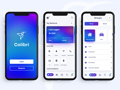 Colibri Payment application bank app bank card banking banking app branding group groups payment payment app payment form payment method payments popular redesign user experience user interface userinterface ux visa visa card