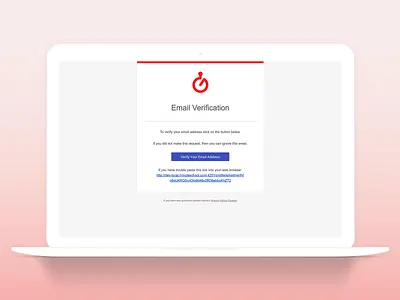 Email Verification Template email email design email template ui user interface ux