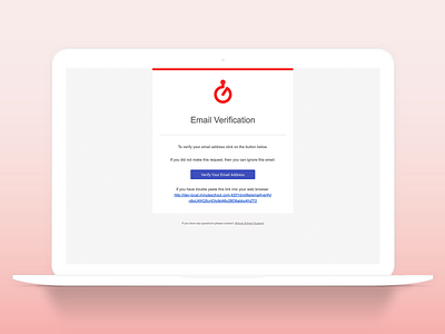 Email Verification Template email email design email template ui user interface ux