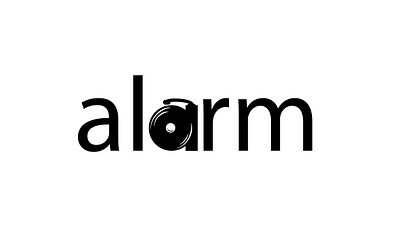 26 Day Alphabet Graphic Word Design Challenge - Alarm design typography vector