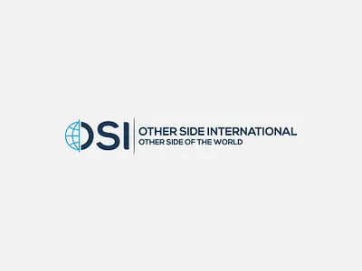 "OSI" Other Side International branding design flat logo design monogram o world osi osi logo other side vector world