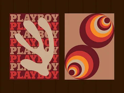 Posters 60s abstract playboy vintage