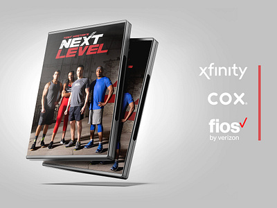 Tony Horton's "Next Level" Cover Art amazon cover art cox dvd cover dvd design fios fitness fitness design graphic design series art svod tony horton xfinity