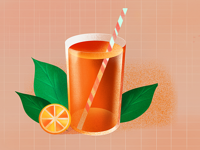 lemon tea animation design illustration ui