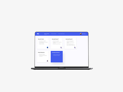 Recruitment Dashboard card approach card approach minimal recruitment ui