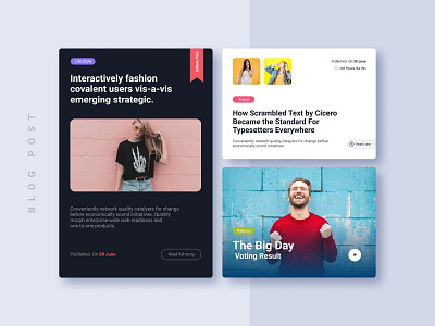 Blog Post Styles #DailyUI 36 blog blog post creative dailyui interaction mobile app mobile ui news feed typography ui design ux website writer