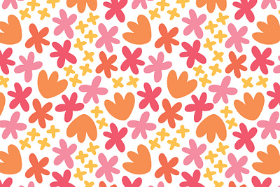 Happy Day Floral Pattern floral pattern happy pattern pattern pattern a day pattern design repeat pattern spring pattern summer pattern surface design surface pattern surface pattern design