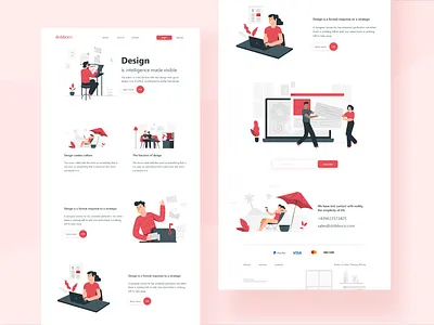 landing page design branding agency business character color design landing page typography ui design uidesign userinterface ux website design website design and development