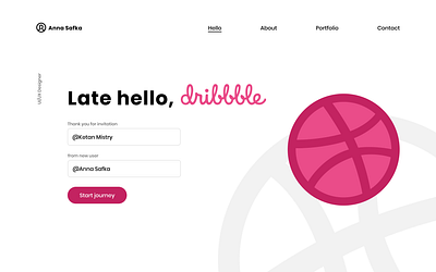 Late hello, dribbble hellodribbble russian ui web