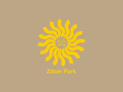 Zilker Park austin austin texas badge branding face illustration logo sun typography