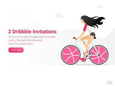 2 dribbble invites :) art illustration invites ui ui design ux