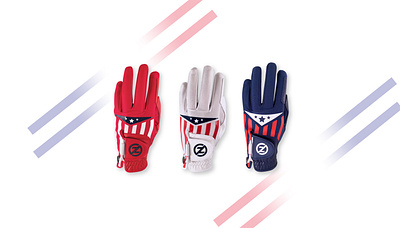 Americana Golf Glove - Design america americana chicago design glove golf product design red white and blue usa